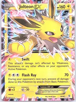 Jolteon EX 28/83 Generations - Pokemon Card - LP - Image 1