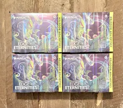 4x Magic The Gathering Edge Of Eternities Collector Booster Box MTG EoE - Image 1