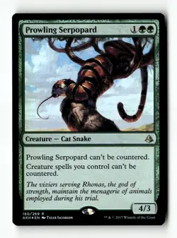 MTG | Prowling Serpopard | AKH | Foil | Moderately Played | English - Image 1
