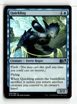 MTG Foil Quickling - M15 Moderately Played English - Image 1