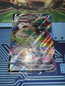JUMBO Pokemon Snorlax VMAX 142/202 GameStop Sword & Shield Stamped Promo SEALED - Image 1