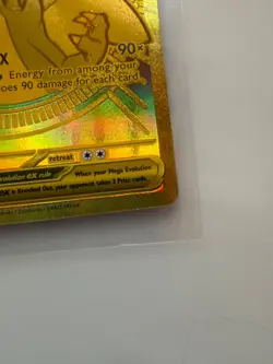 Pokemon TCG English Gold Mega Charizard X EX Phantasmal Flames Mega Ultra Rare - Image 4