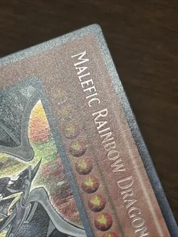 Malefic Rainbow Dragon YMP1-EN005 Limited Edition Secret Rare LP - Image 2