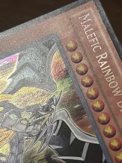 Malefic Rainbow Dragon YMP1-EN005 Limited Edition Secret Rare LP - Image 4