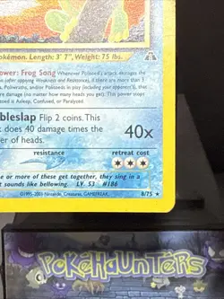 Pokemon Card Politoed 8/75 Neo Discovery Set Holo Rare With Swirl Played - Image 4