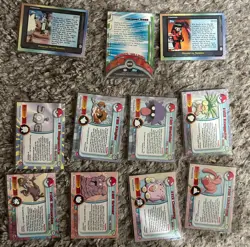 Lot of 11 Pokemon Topps Tv Animation Cards 1998 Jesse ~ Magnemite ~ Grimer - Image 2