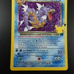 Dark Gyarados 8/82 Pokemon Celebrations Classic Collection Holo Card - Image 3