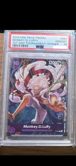 Monkey.D.Luffy (1st Anniversary Tournament) P-041 One Piece Promotion Cards Foil - Image 1