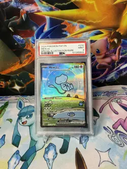 Pokemon Mew EX TCG Card Paldean Fates SIR PSA 9, 'Bubble Mew' 232/091 - Image 1
