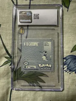 Caterpie 10 Artbox Series Stickers Vintage Pokemon Trading Card Game 1999 CGC 9 - Image 2