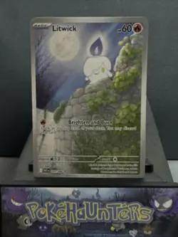 Pokemon Card Litwick 101/086 White Flare Illustration Rare Near Mint - Image 1