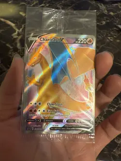 Charizard V SWSH050 SWSH: Sword & Shield Promo Cards Holo SEALED - Image 1