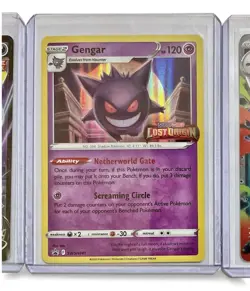 3 Pokemon Cards Umbreon 094, Lost Origin Promo Gengar SWSH241 Mega Gengar EX 056 - Image 2