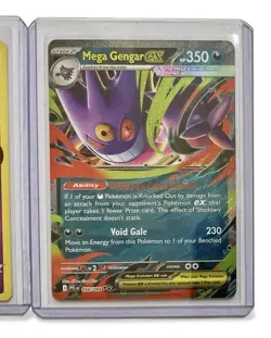 3 Pokemon Cards Umbreon 094, Lost Origin Promo Gengar SWSH241 Mega Gengar EX 056 - Image 3