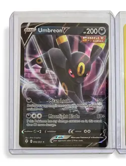 3 Pokemon Cards Umbreon 094, Lost Origin Promo Gengar SWSH241 Mega Gengar EX 056 - Image 4