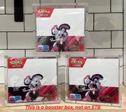 Pokemon Magnetic Booster Box Acrylic Case! Pokemon Card Protective Display! - Image 1
