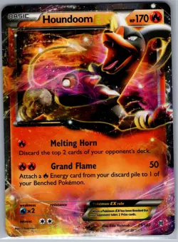 Houndoom EX 21/162 XY - BREAKthrough - Pokemon Card - NM - Image 1