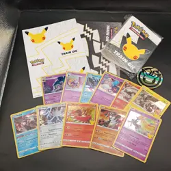 Pokemon TCG 25th Anniversary Celebrations Bundle of Cards mini binder *1 - Image 1