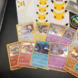 Pokemon TCG 25th Anniversary Celebrations Bundle of Cards mini binder *2 - Image 2