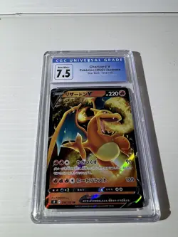 Graded Charizard Card CGC 7.5 Graded Pokemon Cards - Image 4