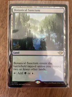 MTG Outlaws of Thunder Junction - Botanical Sanctum - FOIL Promo Rare - 0267 NM - Image 1