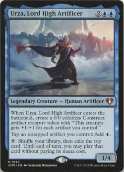 Urza, Lord High Artificer M Commander Masters 130 NM MTG - Image 1