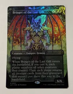 MTG Bringer of the Last Gift - FOIL BORDERLESS Lost Caverns of Ixalan NM - Image 1