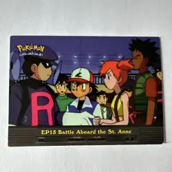 Pokemon Topps EP15 Battle Aboard Animation Edition - Ash Blue Label - Image 1