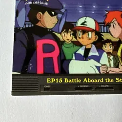 Pokemon Topps EP15 Battle Aboard Animation Edition - Ash Blue Label - Image 5