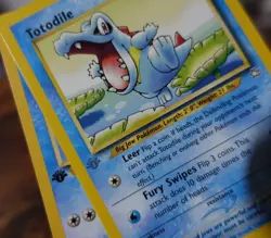 Totodile 81/111 1st Edition Grey Stamp Error Misprint Neo Genesis Pokemon Card - Image 3
