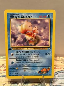Misty’s Goldeen 1st Edition 85/132 - Gym Heroes - Pokemon - Image 1