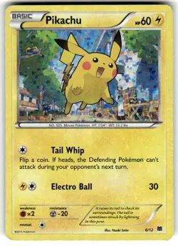 Pikachu - 6/12 - Mcdonald's 2019 Promo - Holo Rare - Pokemon TCG LP - Image 1