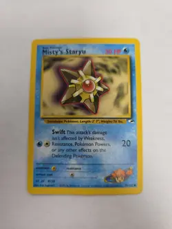 Pokemon TCG - Misty's Staryu 90/132 Vintage Wizards WOTC Gym Heroes 1999-2000 MP - Image 1