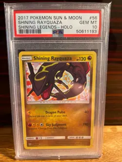 Pokemon Shining Rayquaza Shining Legends Holo Ultra Rare #56 PSA 10 Gem Mint - Image 1