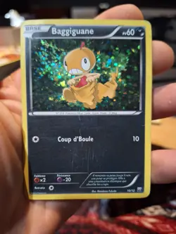 Pokemon Baggiguane 10/12 - French - Holo - McDonald’s 2012 Promo - Played - Image 1