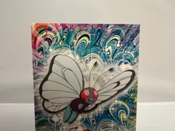 Butterfree #12 1999 Topps Pokemon TV Animation Edition Red Topps Label - NM - Image 2