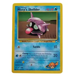 Misty's Shellder 89/132 Gym Heroes Unlimited Pokemon TCG LP - Image 1