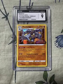 ?? Machamp Pokemon 2022 Black Star Promos SWSH243 Prerelease CGC 9 Mint ?? - Image 1
