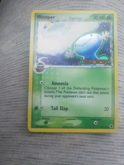 Wooper δ Delta Species 71/101 EX Dragon Frontiers Reverse Holo Pokemon TCG NM - Image 1