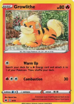Pokemon - Growlithe - 4/15 #004/015 - McDonald's Promos 2022 Holo - Image 1