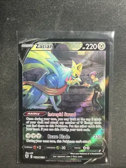 Zacian V #TG21/TG30 Astral Radiance NM/Near Mint Pokemon 2022 - Image 1