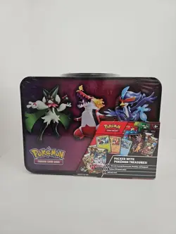 POKEMON TCG Fall 2023 Collectors Chest Lunchbox Tin Charizard 6 Booster Packs - Image 4
