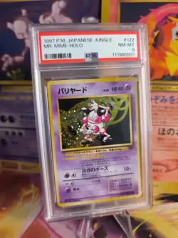 Pokemon Card Mr Mime Pantimos Jungle Dschungel Rare Holo 1997 Japanese PSA 8 - Image 1