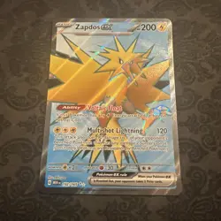 Pokemon TCG Zapdos EX 192/165 Scarlet & Violet 151 Ultra Rare Card - Image 1