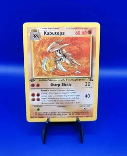 Kabutops 24/62 1st Edition Non Holo Rare Fossil Set Pokemon Card 1999 WOTC LP - Image 1