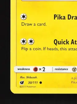 Pikachu 30/111 LP Crimson Invasion English Pokemon Card TCG - Image 2