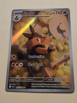 Pignite Illustration Rare Holo 97/86 White Flare Pokemon TCG Card - Image 1