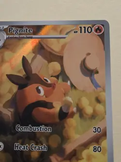 Pignite Illustration Rare Holo 97/86 White Flare Pokemon TCG Card - Image 2