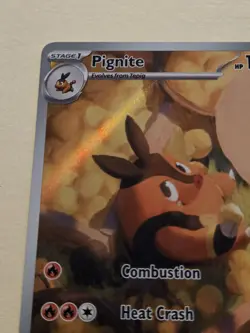 Pignite Illustration Rare Holo 97/86 White Flare Pokemon TCG Card - Image 3