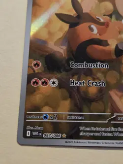 Pignite Illustration Rare Holo 97/86 White Flare Pokemon TCG Card - Image 4